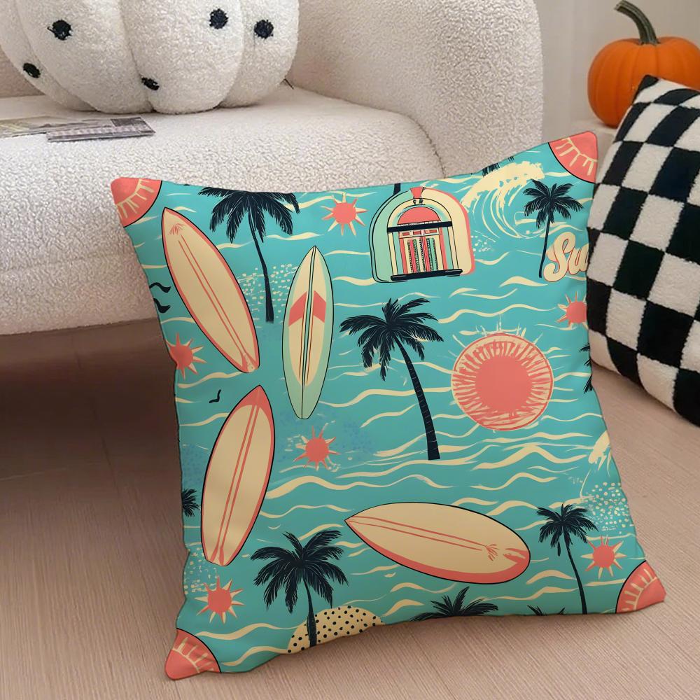 Western Vibrant And Colorful Patterns Cushion Cover Linen Pillow Case Soft Breathable Protective Couch Room Decoration