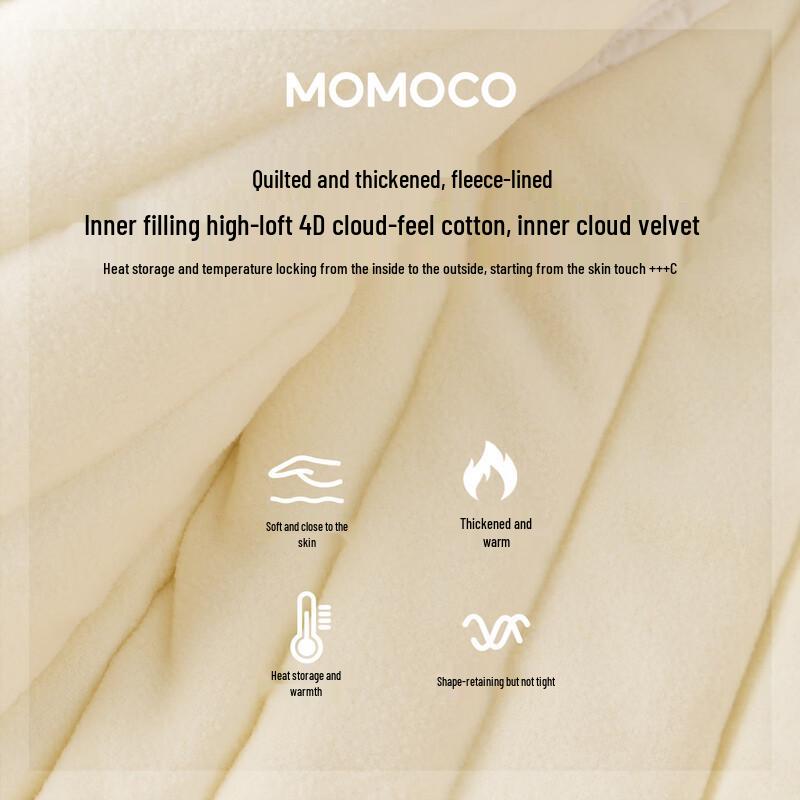 MOMOCO Boys' Winter Fleece-Lined Hooded Jacket