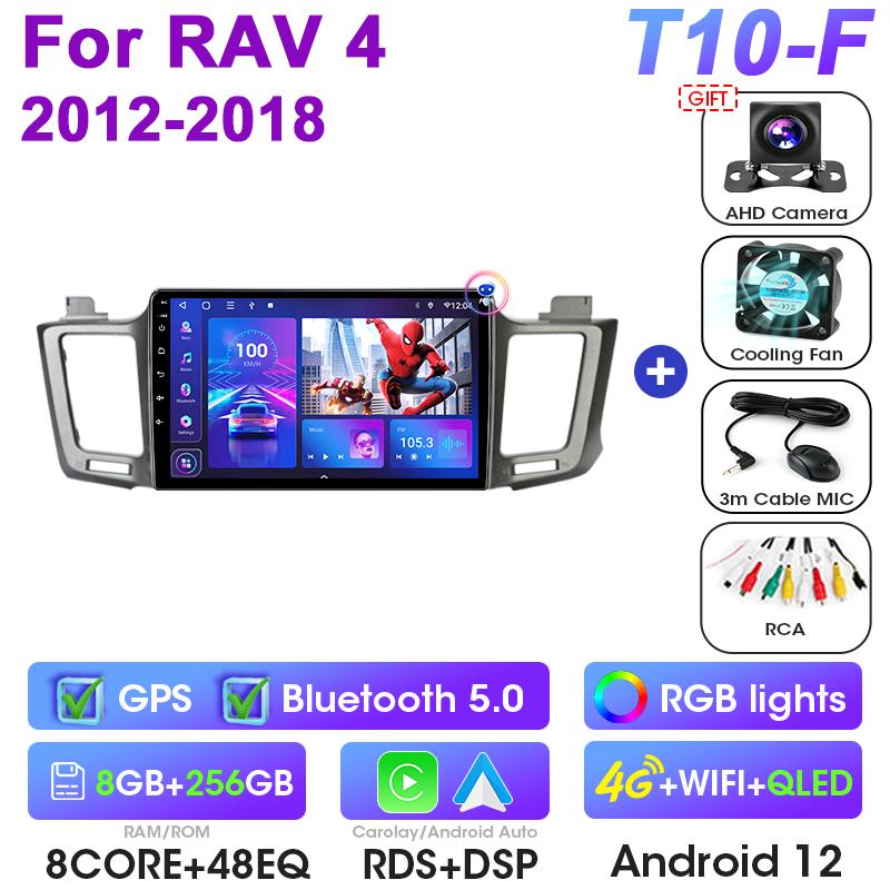 2 Din Android 12 Car Radio For Toyota RAV4 RAV 4 2012-2018 Multimedia Video Player GPS 4G Carplay Auto Stereo RDS DSP Head Unit