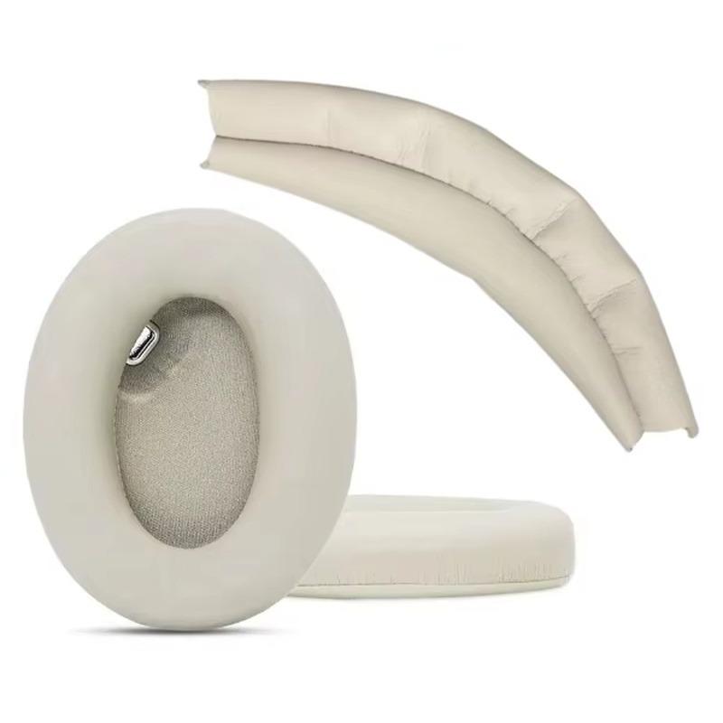 Replacement Earpads & Headband Cushion Covers, Protein Leather Memory Foam Ear Pads Earmuff for Sony WH‑1000XM4 Headphones