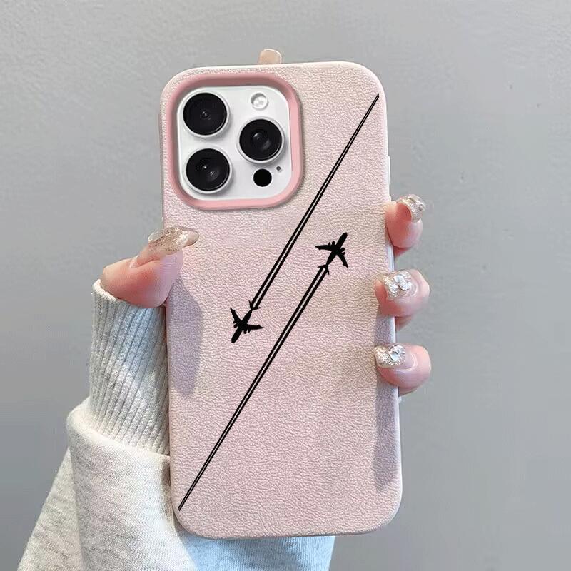 Case For VIVO V40 V50 V60 Lite Y04 Y29S Y400 Y33S Y21S Y22S Y17S Y03 Y04 Y18 Y28S Y28 Y39 Y31 X200FE Airplane Line Print Cover