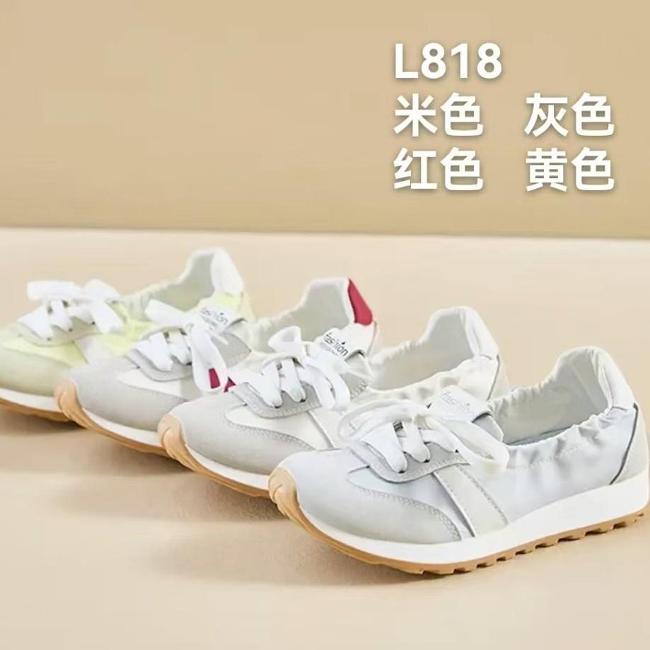 

2025 new flat-bottomed sports shoes casual trend women s shoes foreign trade explosion L818 40 жёлтый