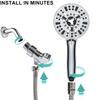10 Modes High Pressure Electroplating Handheld Shower High Quality Bathroom Shower Head with Spray Gun Back Water Outlet