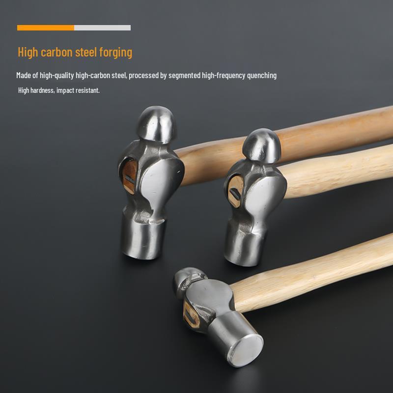 Rundkopf-Holzgriff-Kugelkopfhammer für Holzbearbeitung & Montage