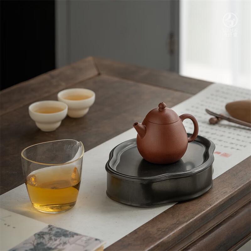 Edenus Yixing Zisha Handmade Dragon Egg Teapot, 130ml