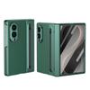 For Samsung Galaxy Z Fold 8 Ultra 7 6 5 4 3 360° Folding Flap Leather Pen Groove Tempered Glass Film Drop Resistant Phone Case