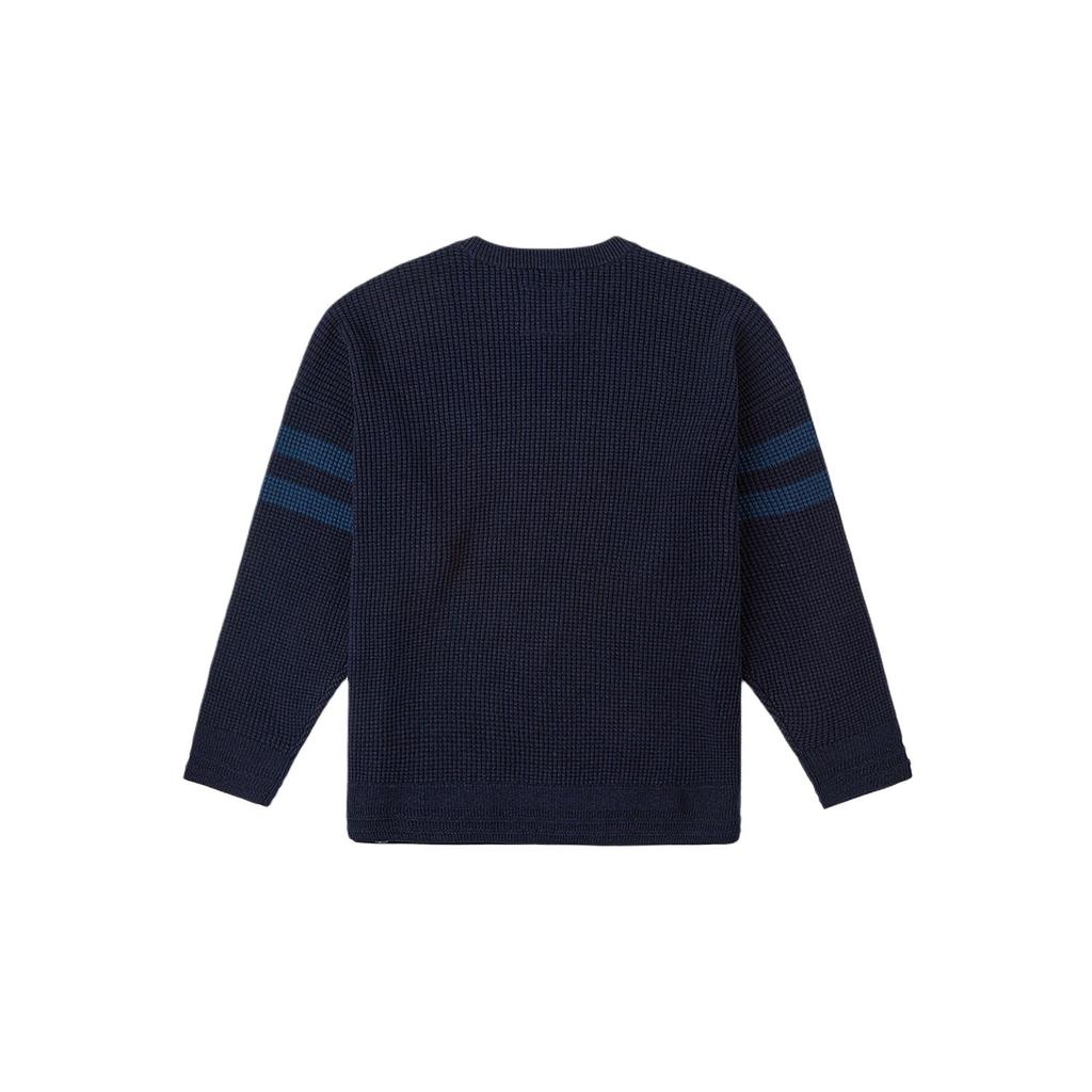 Vans FW24 TDC Designer Series Fashion Round Neck Pullover Long Sleeve Knit Sweater Unisex sweater Deep-Blue VN000K7ZLKZ