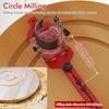 Milled Circular Scale DIY Tool Practical Router Base for Carpentry