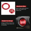 LECART Push to Start Button Stickers Fit for Jeep Grand Cherokee 2014-2024 Metal Decal Covers Auto Interior Decor Accessories Metal Decal Trims Red 2