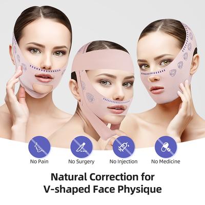 Reusable Face Slimming Bandage V Line Face Shaper Women Chin Cheek Lift Up Belt Facial Massage Strap Face Skin Care Beauty Tools