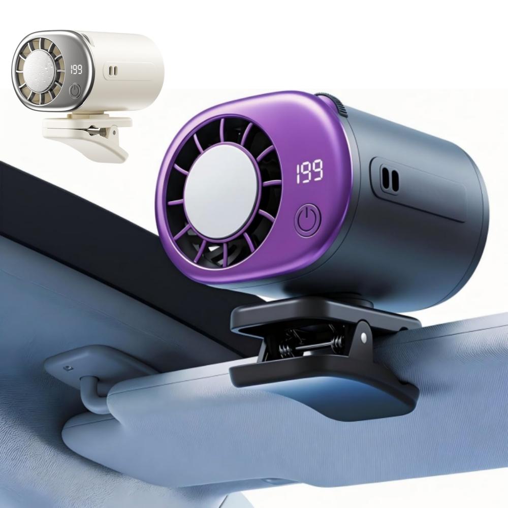 Tragbarer Auto-Kühlventilator Sonnenschutz-Visier Rücklehne Elektrischer Lüfter USB-Stromversorgung Lüfter Klimaanlage Auto-Innenraum-Luftzirkulator