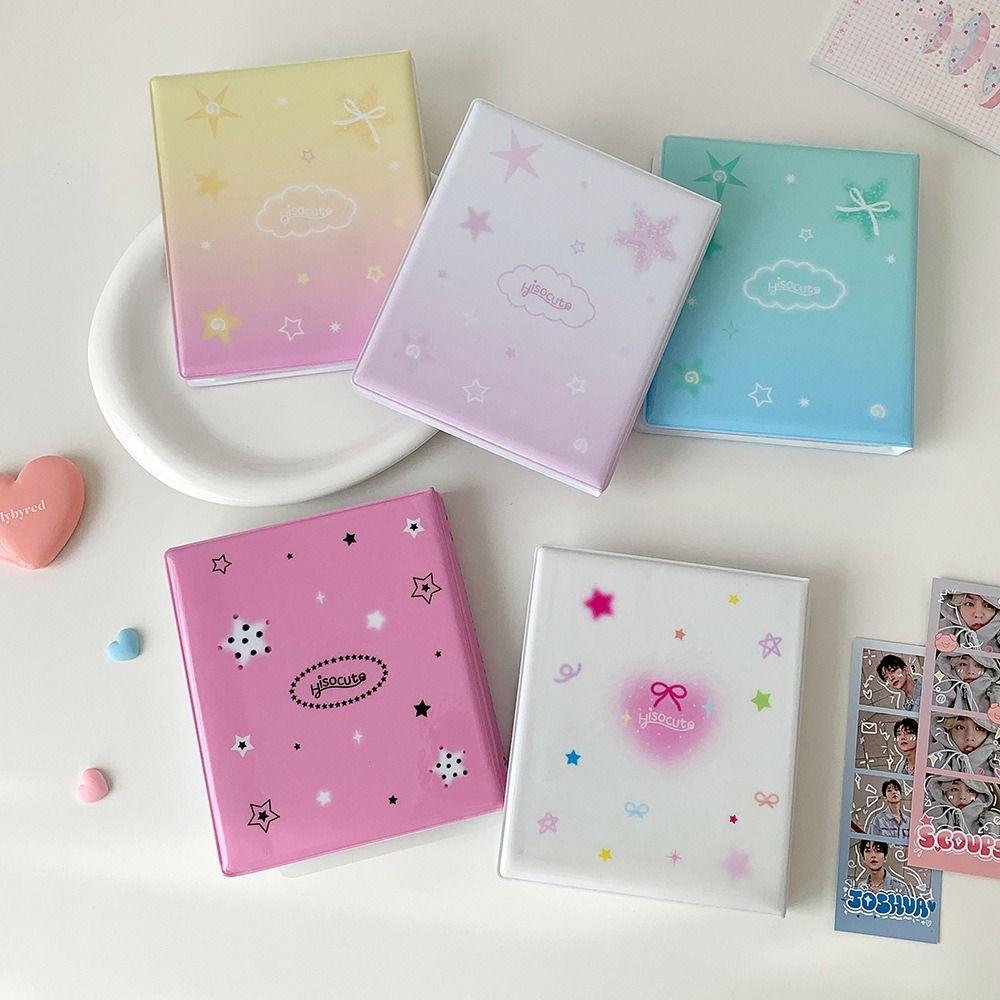 Transparent Inner Pages Photo Album 5 Inch Kpop Photo Card Book Holder Idol Card Collection Book