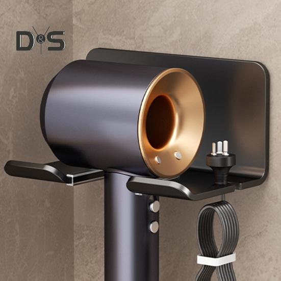 Uchwyt na suszarkę do włosów, ścienny stojak do przechowywania prostownicy do włosów, łatwy montaż, organizer łazienkowy, wieszak druciany do uporządkowanego przechowywania