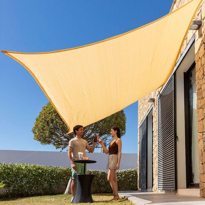 Voile d’Ombrage Rectangulaire Reshad InnovaGoods 3 x 4 m - Beige