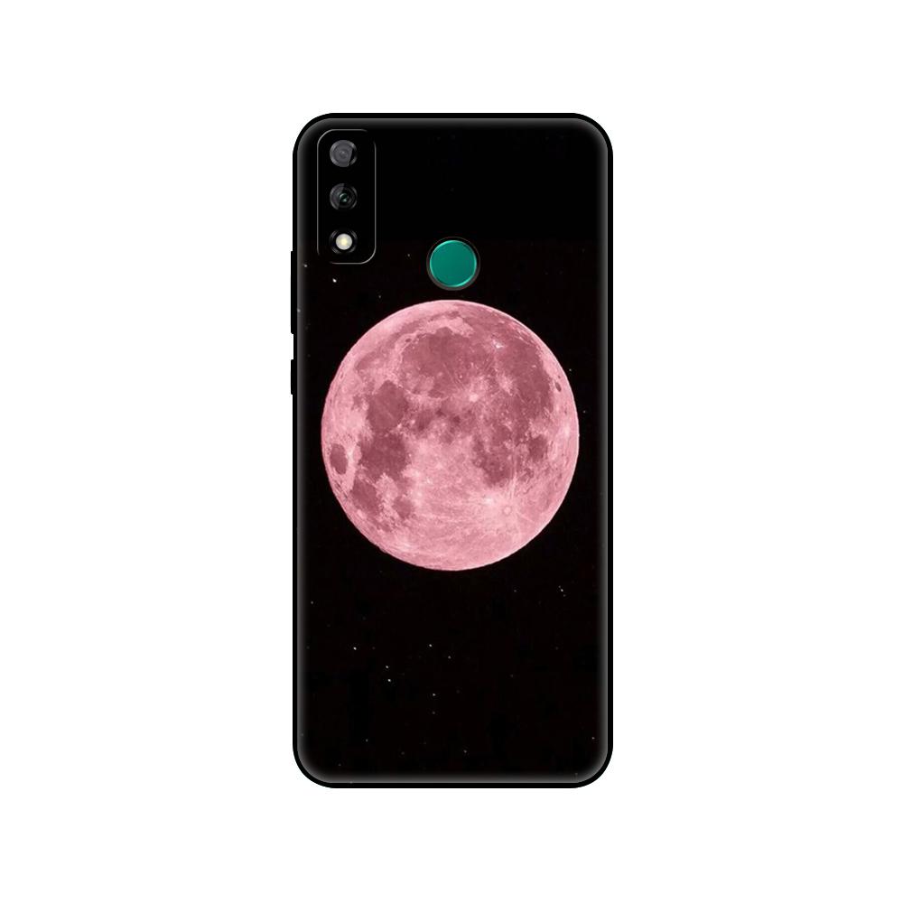 Black Tpu Case For Huawei Y9S Y6S Y8S Y5P Y7P Y8P Case For Huawei Y5 Lite Y6 Cover Sky Space Planet Moon Stars Unique Design