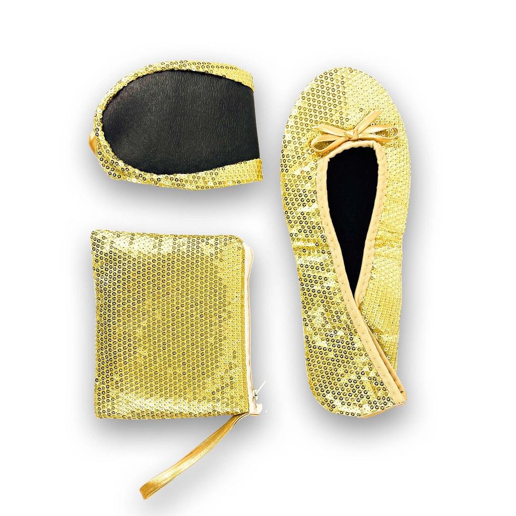 Indoor Foldable Portable Ballet Shoes Colorful Slipon Wedding Party Shoes Dance