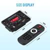 80W Bluetooth 5.0 Car MP3 WMA Decoder Board 2*40W Amplifier USB AUX FM Radio MP3 Player Color Screen with Remote Control