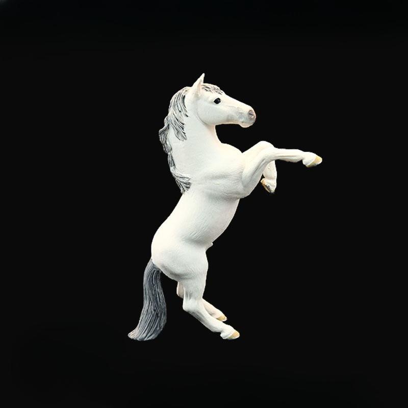 1Pc Children's Simulation Animal Toys Wildlife Model Set Solid Quarter Horse White Horse Black Horse Maxima Horse