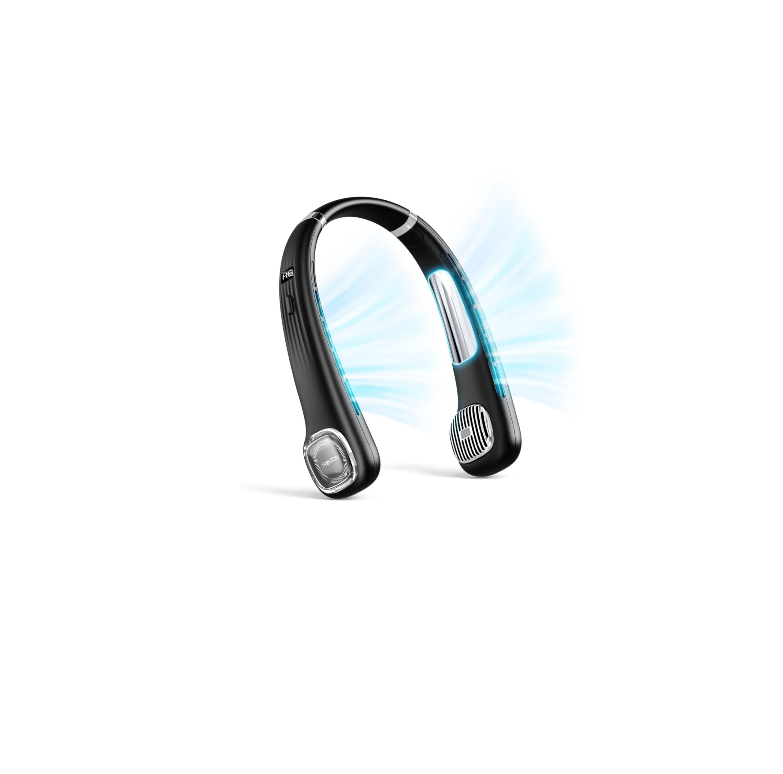 

Neck Cooler Summer Bladeless Neck Fan with Cooling 8 Airflow 5000mAh USB Powerful Small Heatstroke Negative Ion Perfect for Fireworks Outdoor and