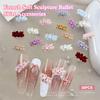 30Pcs 3D French Nail Art Skirt Hemline Charms Accessories Curved Resin Lace For Manicure Nails Decoration Supplies