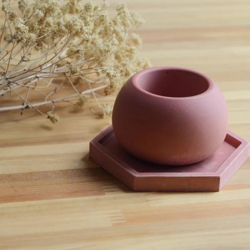Pot Shape Silicone Molds DIY Handcraft Resin Casting Molds For Pen Storage Box Home Decor UV Epoxy Resin Coaster Candle Mold