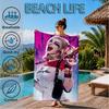 Quinn Artwork Beach Towel, Super Soft Microfiber, Perfect Gift for Her/Him, Birthday, for Pool, Beach, Travel, Decor Beach Party