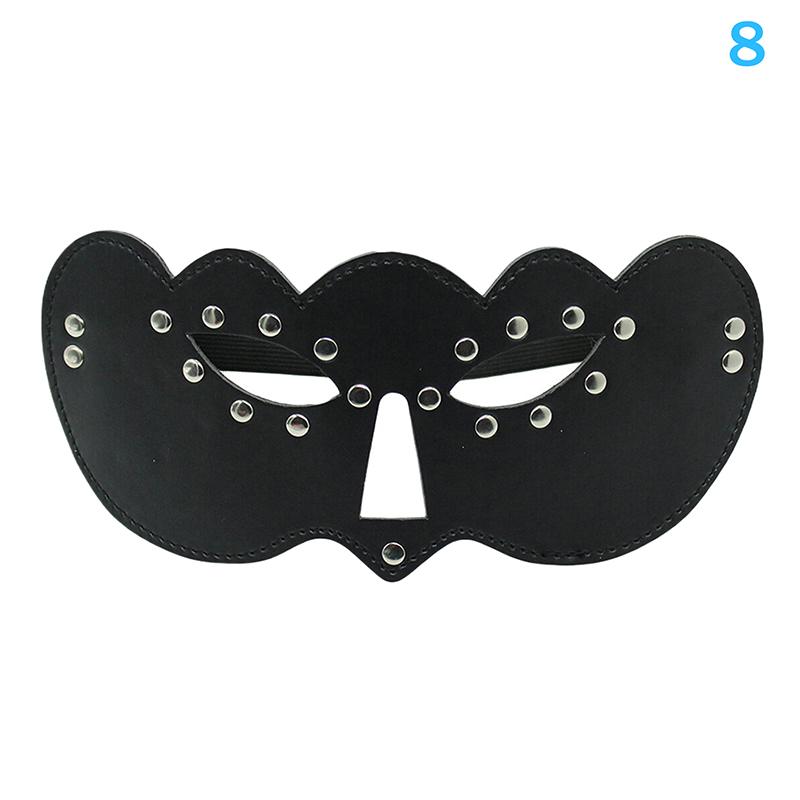 1Pc Women's Bat Sexy Mask Blindfold PU Leather Adjustable Cosplay Accessory for Masquerade Halloween Party Goth Eye Harness