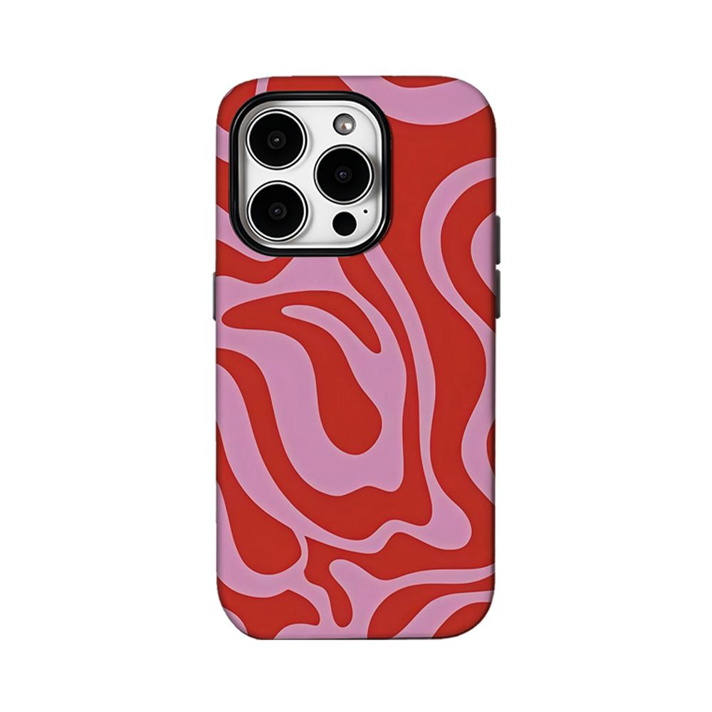Red Water Splash Phone Case for IPhone 16 15 14 13 12 11 X XS XR XSMAX 7 8 Pro Max Plus Double-layer Back Cover
