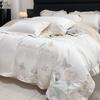 Pure Cotton Bedding Set  Light Luxury Comfortable Skin-friendly Breathable Sheets Quilt Cover Pillowcase