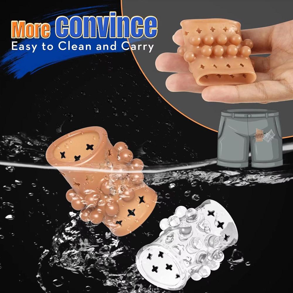 Penis Ring Penis Sleeve Enlargement Silicone Penis Sleeve Male Sex Toys for Couples Super Soft Stretchable Male Sex Toys Adult Toys