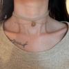 Collier ras du cou en forme de rose café pour femme, simple, haut de gamme, tendance, automne et hiver