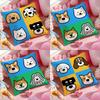Simple Lines Dog Cartoon Cushion Cover Pattern Printed Pillowcase for Living Room Sofa Cushion Cover & Bedroom Decor