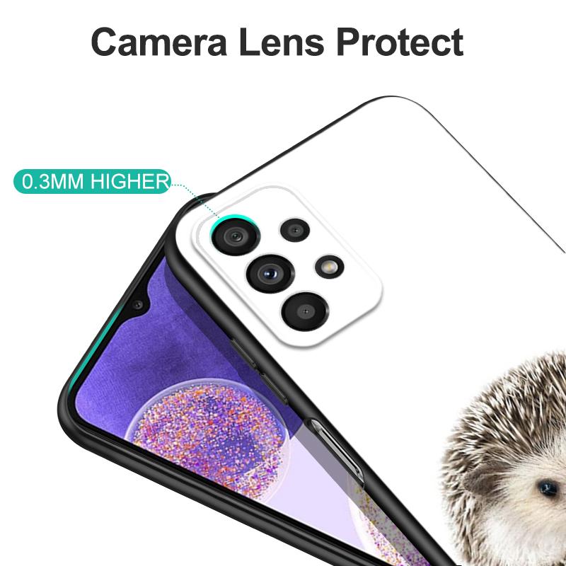 Black Tpu Case For Huawei P30 Lite P30 Pro P40 LITE E P Smart 2020 Cover Hedgehog