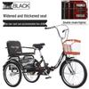 Pingxiang Adult Pedal-Powered Tricycle: Two-Seater Mobility Scooter & Rickshaw