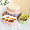 Durable Multi-compartment Lunch Box for Office, Large Capacity with Cutlery, New Style