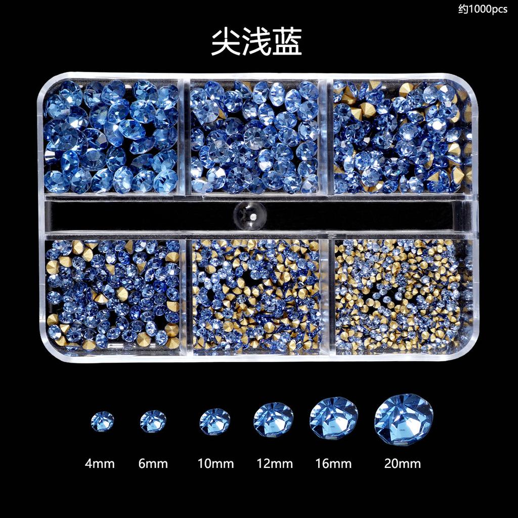 Nail Art Diamond Nail Art Tip Bottom Diamond Color Diamond Size Mixed Glass Round Diamond Nail Diy Nail Art Jewelry