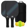 Glass Fiber Pickleball Paddle Set Kids Adults Family Couples Advanced Rackets