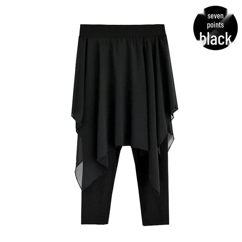 Women’s Irregular Chiffon Skirt Pants for Dance and Yoga