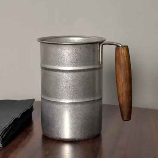 304 Stainless Steel Coffee Cup Portable Travel Mug Water Drinking Tea Tumbler Milk Cup Crafted Cocktail Glass for Work Outdoor School