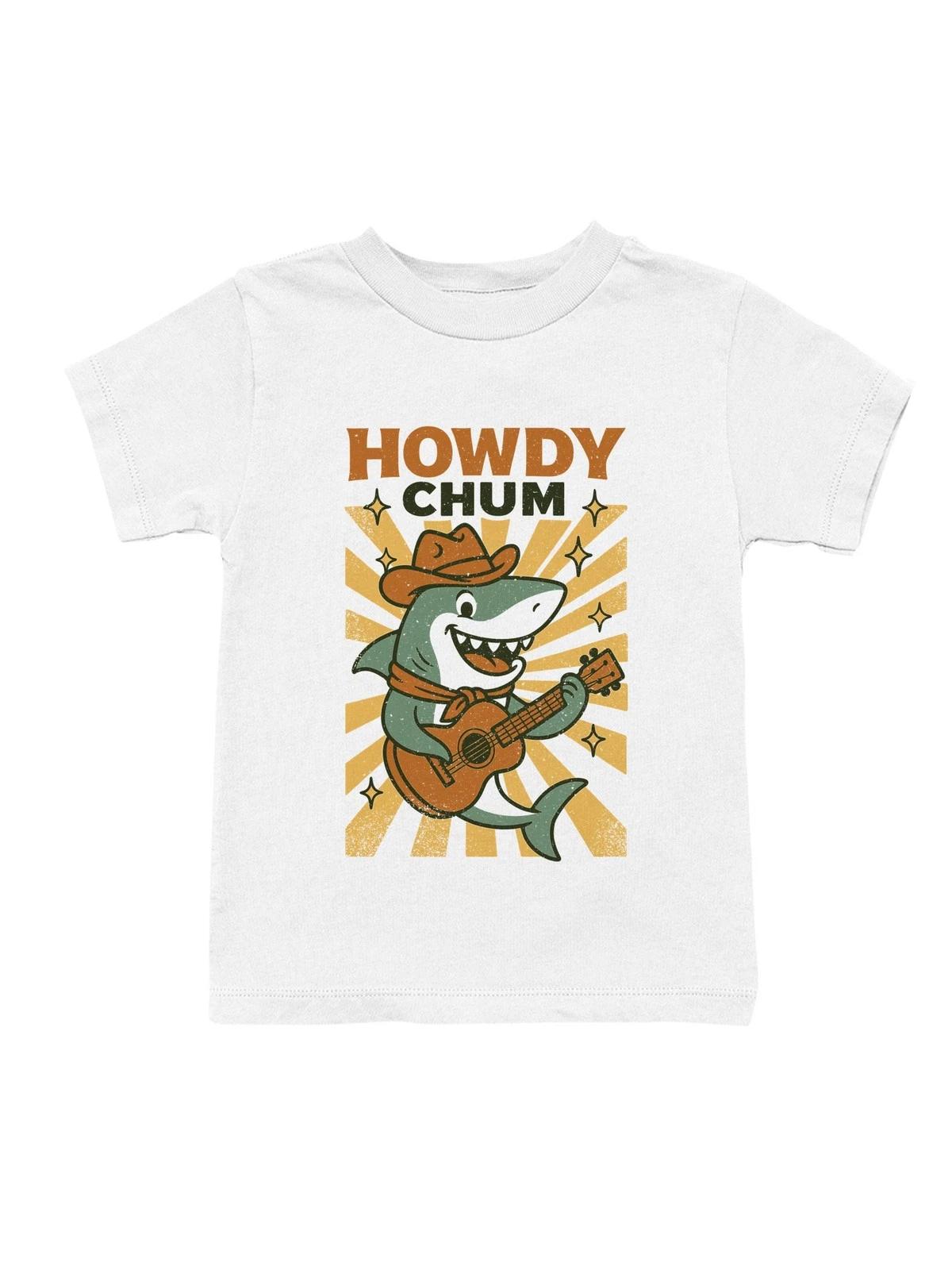 

Howdy Chum Shark with Guitar Youth s T-shirt 4XL