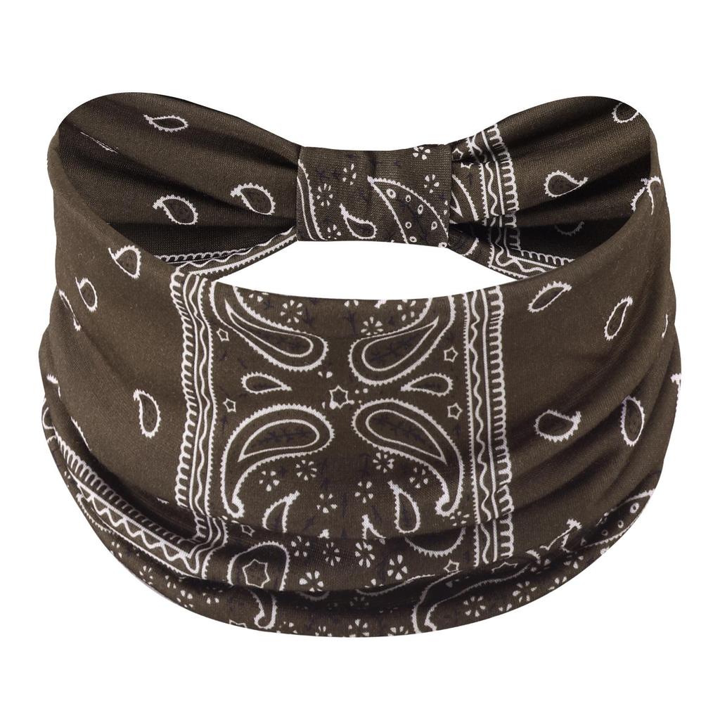 Cross-Border Women's Cotton Yoga Headband - Elastic, Sweat-Absorbing, Fashionable