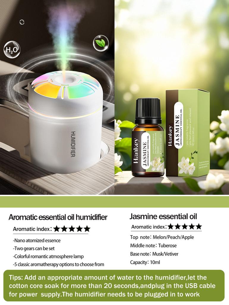 Xiaomi 180ML Air Humidifier USB Electric Aroma Diffuser Essential Oil Purifier Aromatherapy Mist Maker Lights For Car Home Bedroom