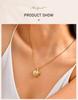 Personalized Photo Heart Pendants Necklace for Women, Vintage Flower Openable Frame Engraved Picture Locket Necklace
