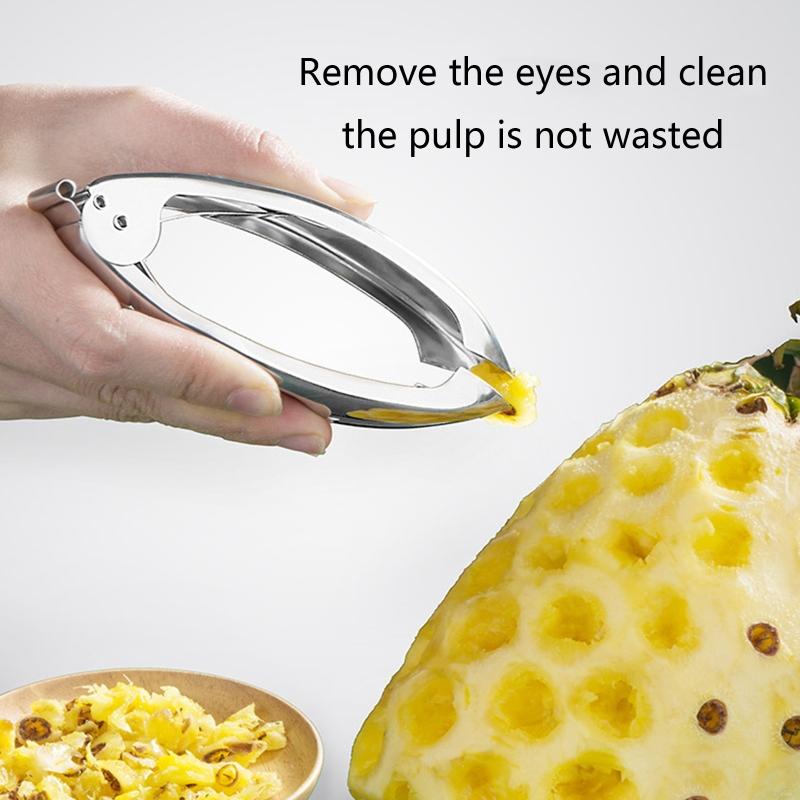 Pineapple Peeler Remover Fruit Slicer Eye Cutter Kitchen Tools Stainless Steel Pineapple Eye Remover Pineapple Clip