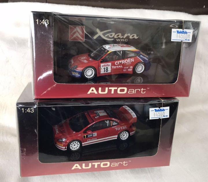 

Autoart Mini Car Citroen WRC Peugeot 307WRC 2 units 1/43