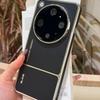 For OPPO Find X9 Ultra Case Magnetic For MagSafe Luxury Leather Electroplating PC Border Phone Cover Shockproof Bumper