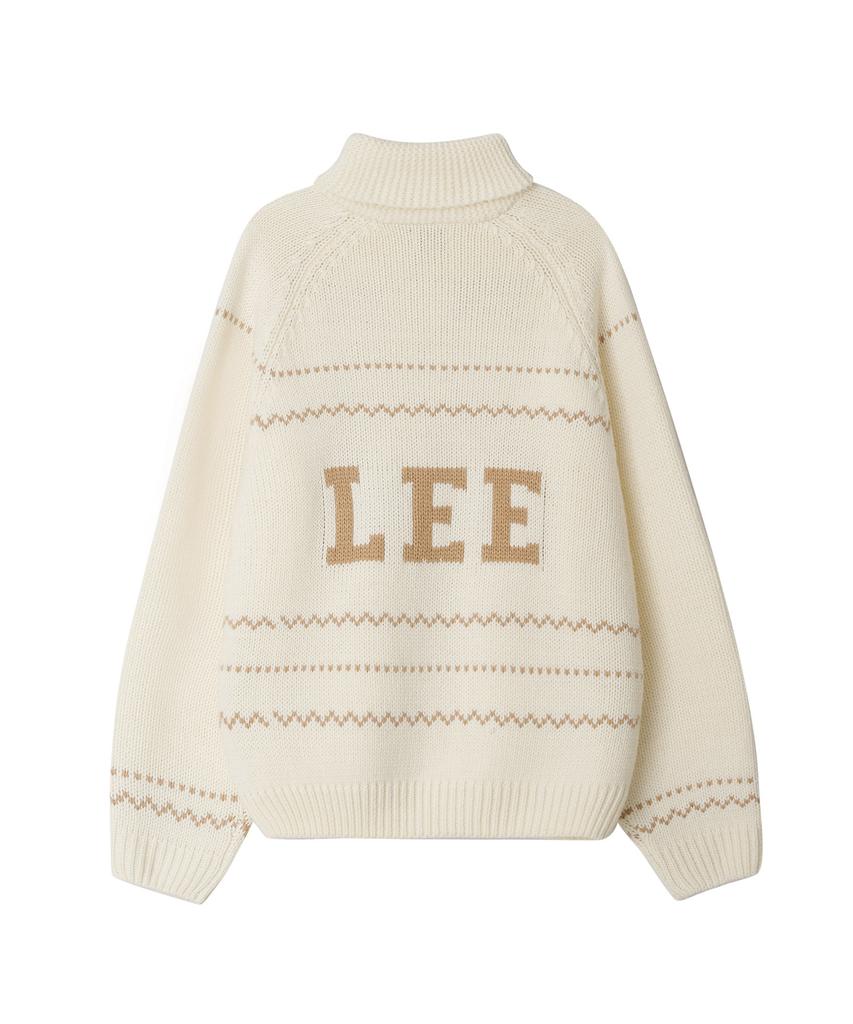 Lee Cowichan Zip-Up Cardigan Ivory