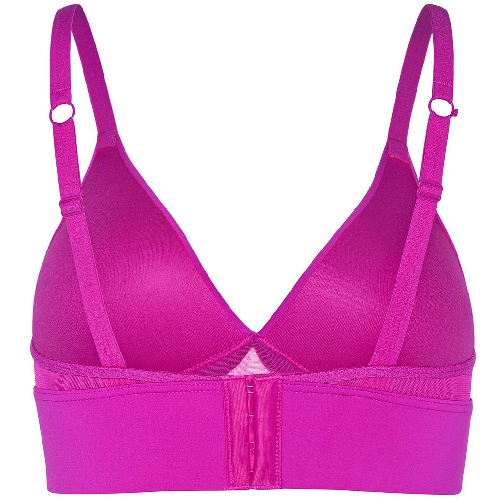 Puma Sports-BH i ensfarget med full dekning Dame-BH Lilla 701229178-002