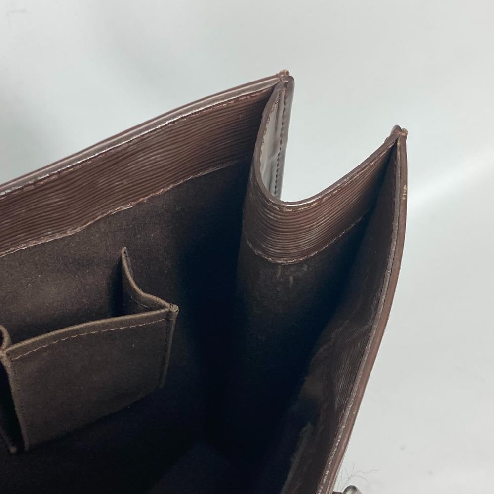 Louis Vuitton M5908D Epi Sac Plat Tote Bag Vertical Hand Bag Leather mocha Brown