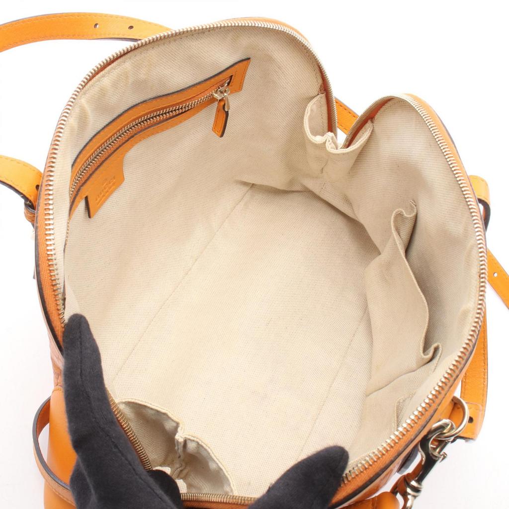 Used GUCCI Nice Microguccissima 2WAY Handbag 309617 leather Orange Used Women